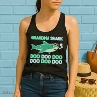 Grandma Shark Doo Doo Doo Women's Tank Top thumb 2
