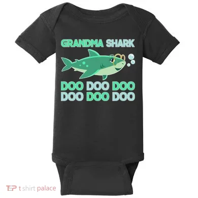 Grandma Shark Doo Doo Doo Baby Bodysuit