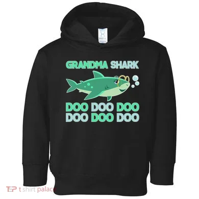 Grandma Shark Doo Doo Doo Toddler Hoodie