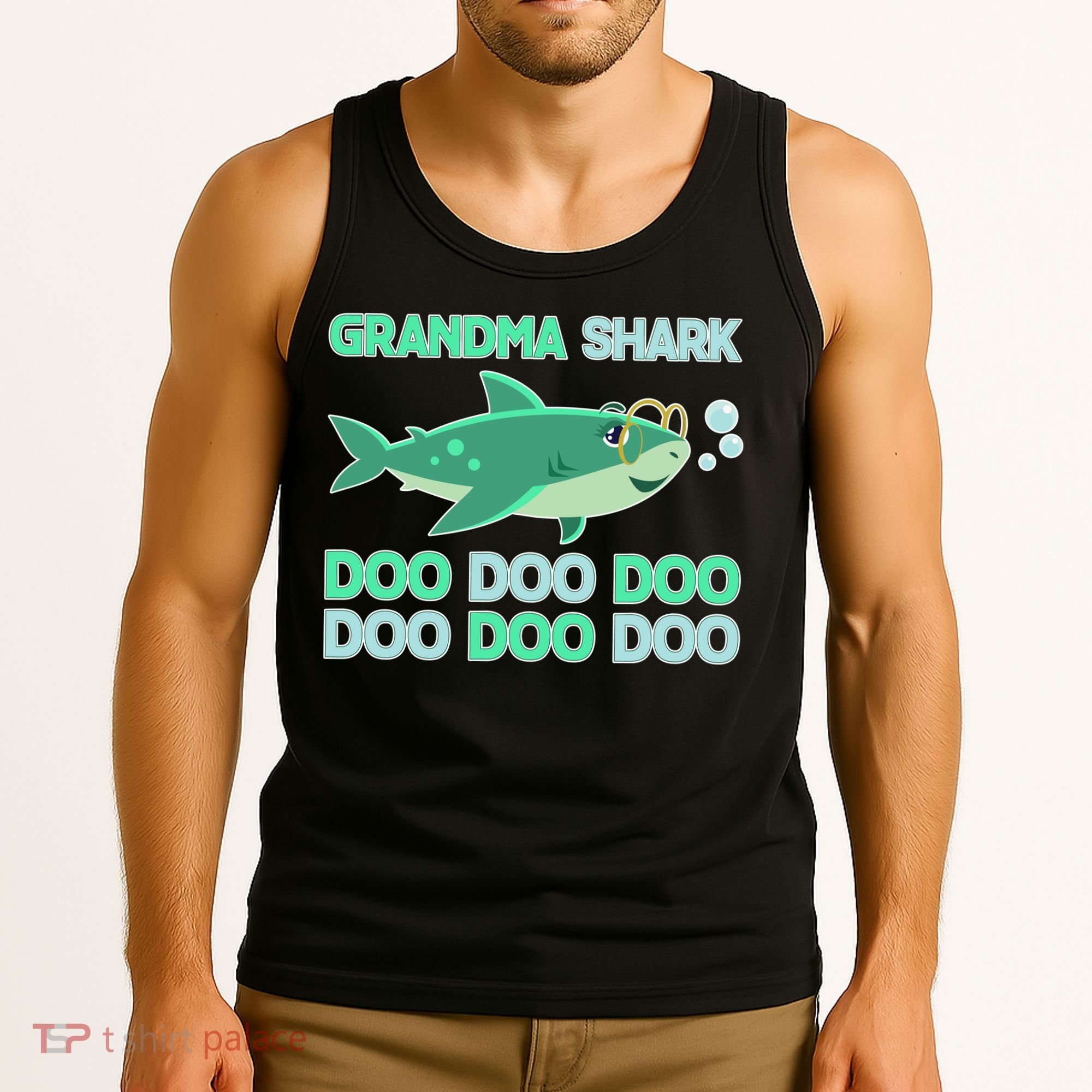 Grandma Shark Doo Doo Doo Tank Top