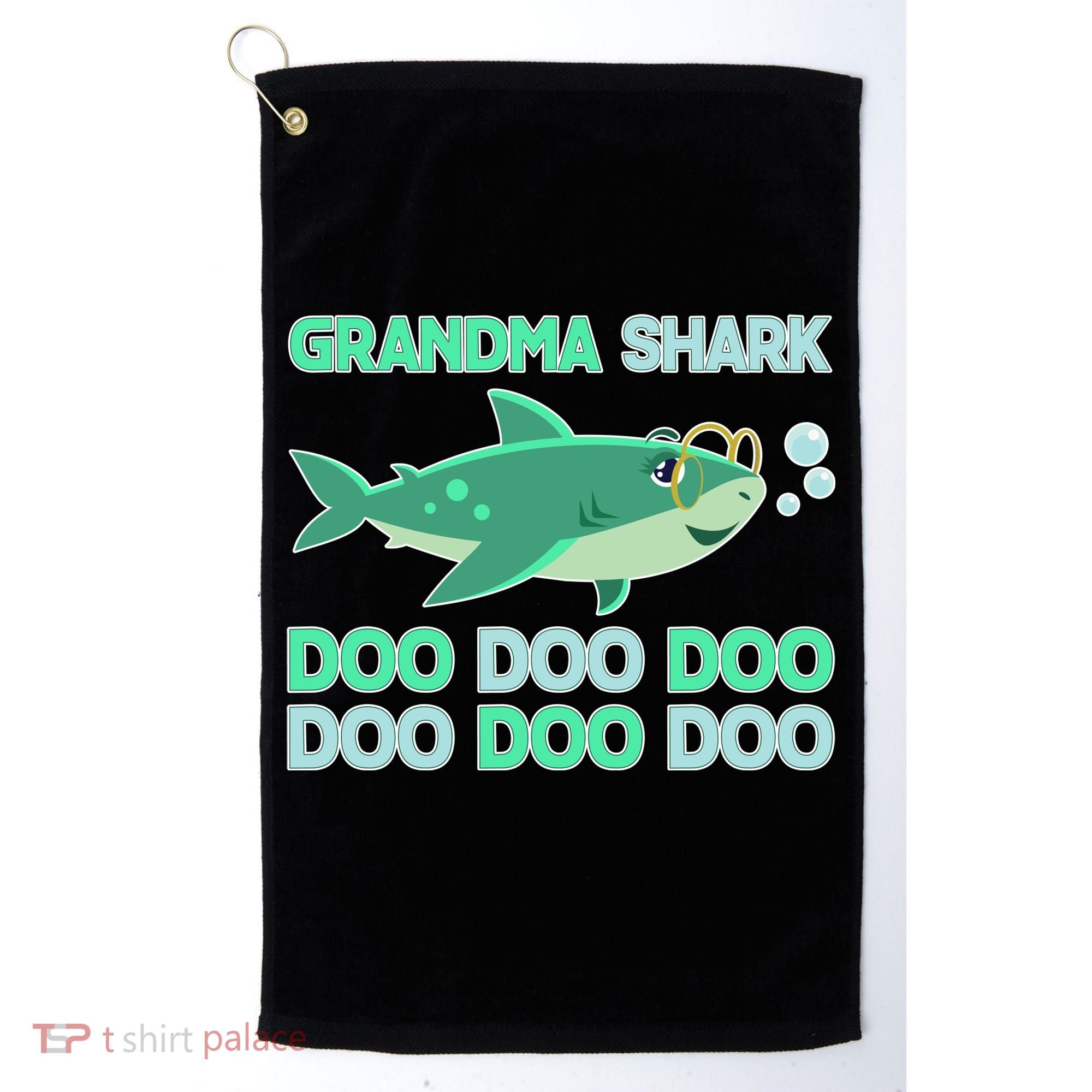 Grandma Shark Doo Doo Doo Golf Towel