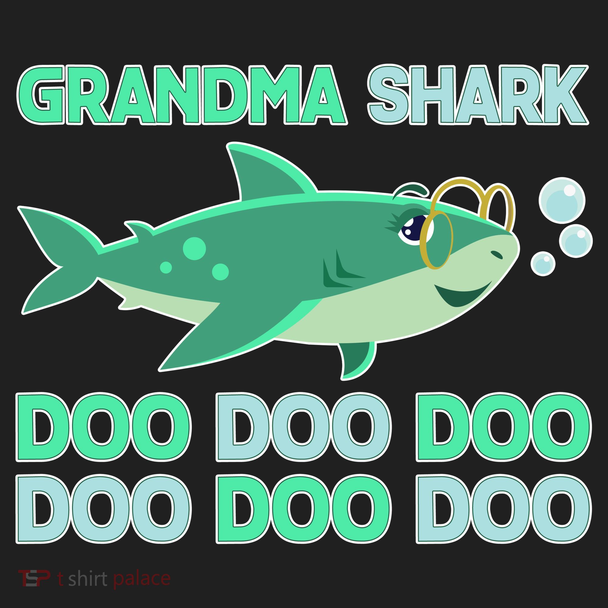 Grandma Shark Doo Doo Doo Golf Towel