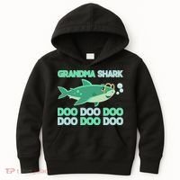 Grandma Shark Doo Doo Doo Kids Hoodie thumb 0