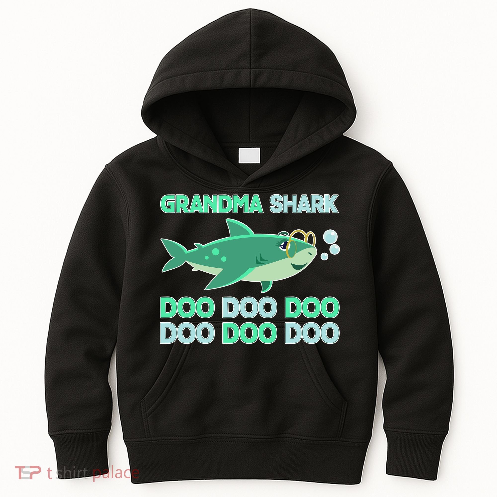 Grandma Shark Doo Doo Doo Kids Hoodie