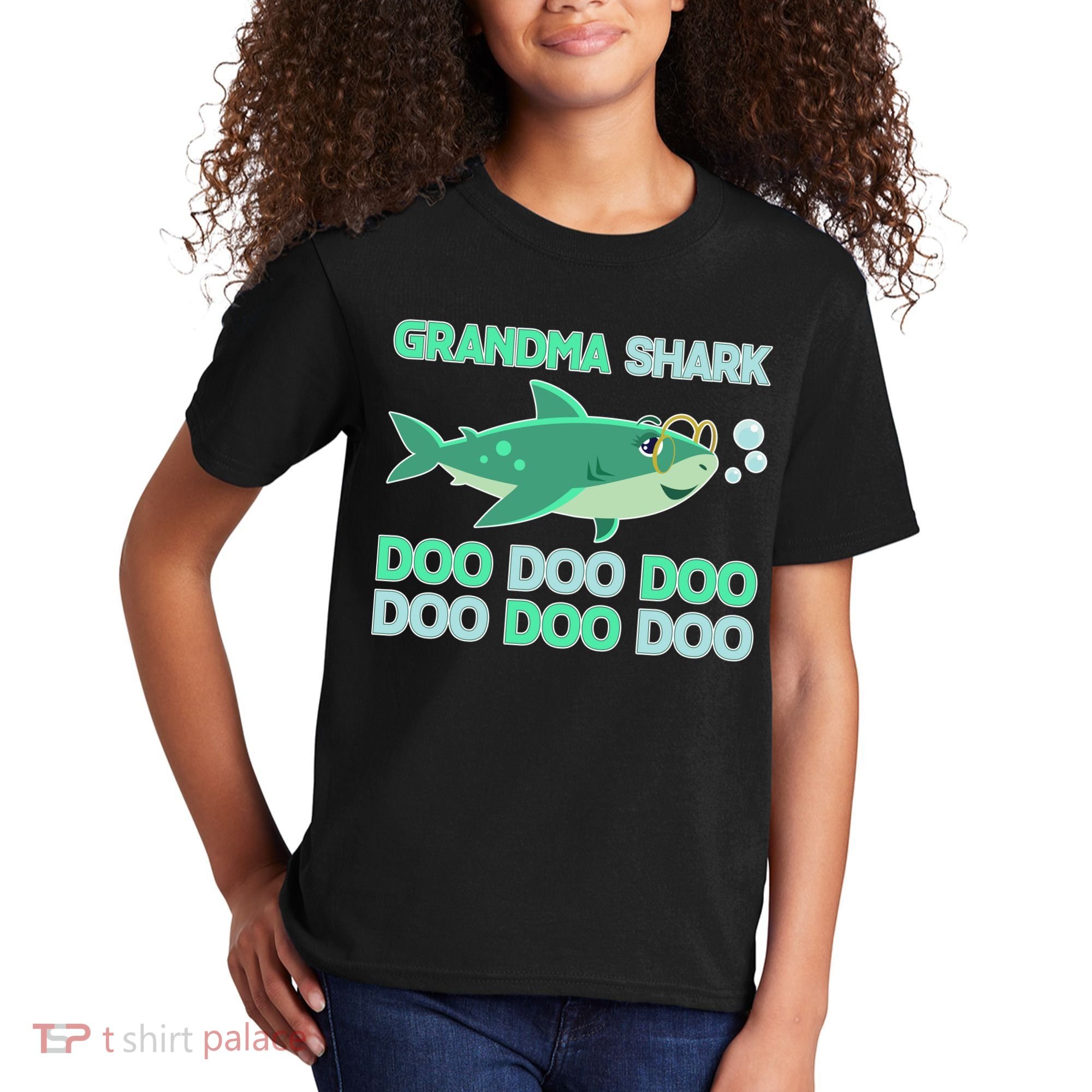 Grandma Shark Doo Doo Doo Kids T-Shirt