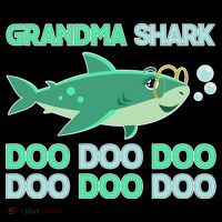 Grandma Shark Doo Doo Doo Kids T-Shirt thumb 4
