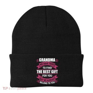 Grandma The Best Gift For You Beanie
