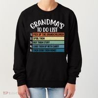 Grandma's To Do List Funny Cute Women's Sweatshirt thumb 0