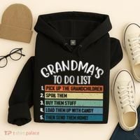 Grandma's To Do List Funny Cute Hoodie thumb 4