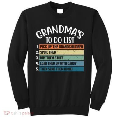 Grandma's To Do List Funny Cute Sweatshirt