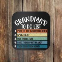 Grandma's To Do List Funny Cute Coaster thumb 0
