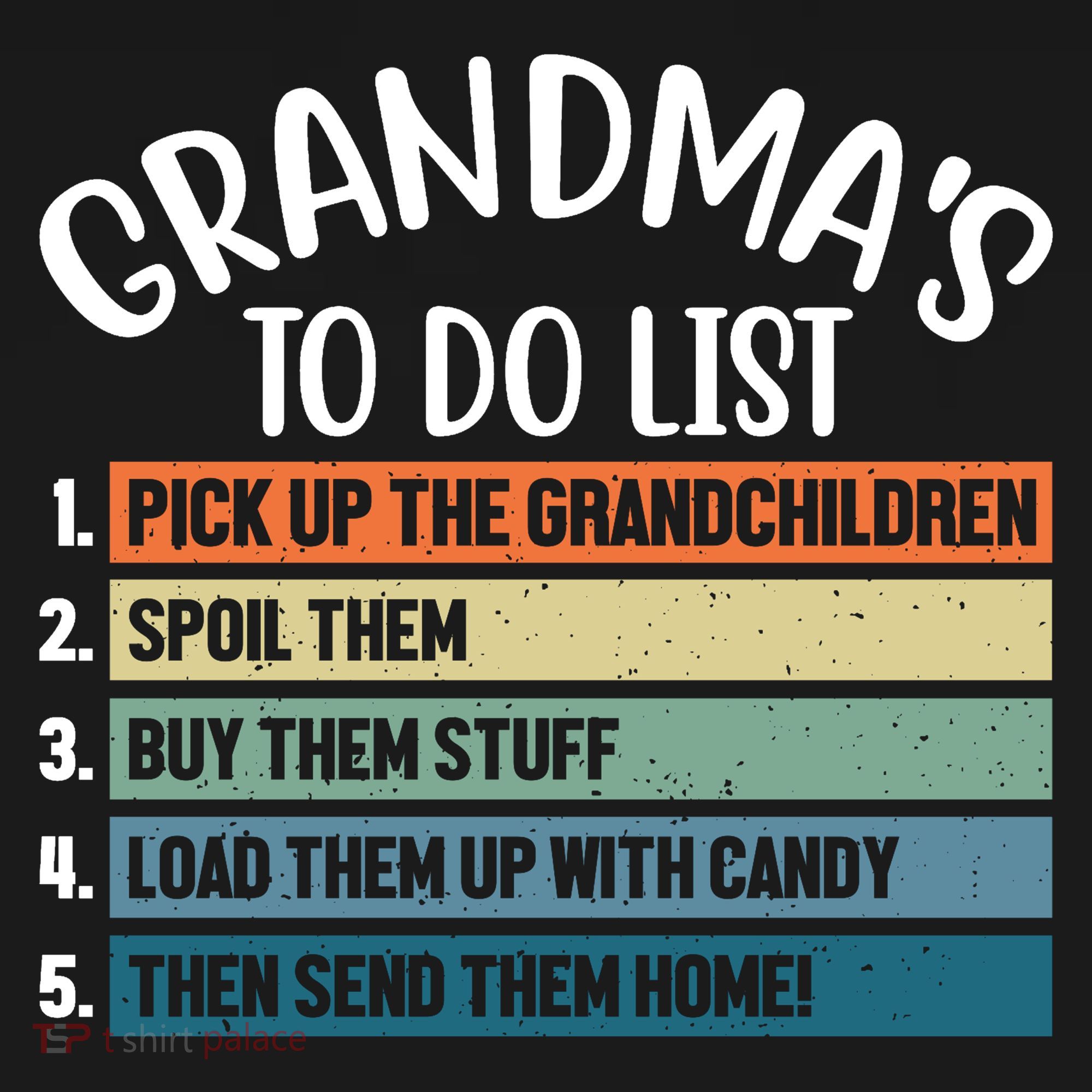Grandma's To Do List Funny Cute Women's Hoodie