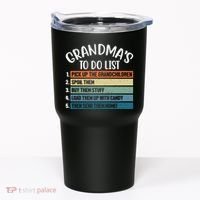 Grandma's To Do List Funny Cute Tumbler thumb 0