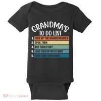 Grandma's To Do List Funny Cute Baby Bodysuit thumb 0
