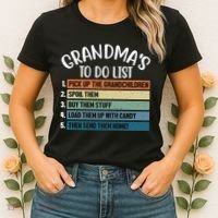 Grandma's To Do List Funny Cute Women's T-Shirt thumb 2