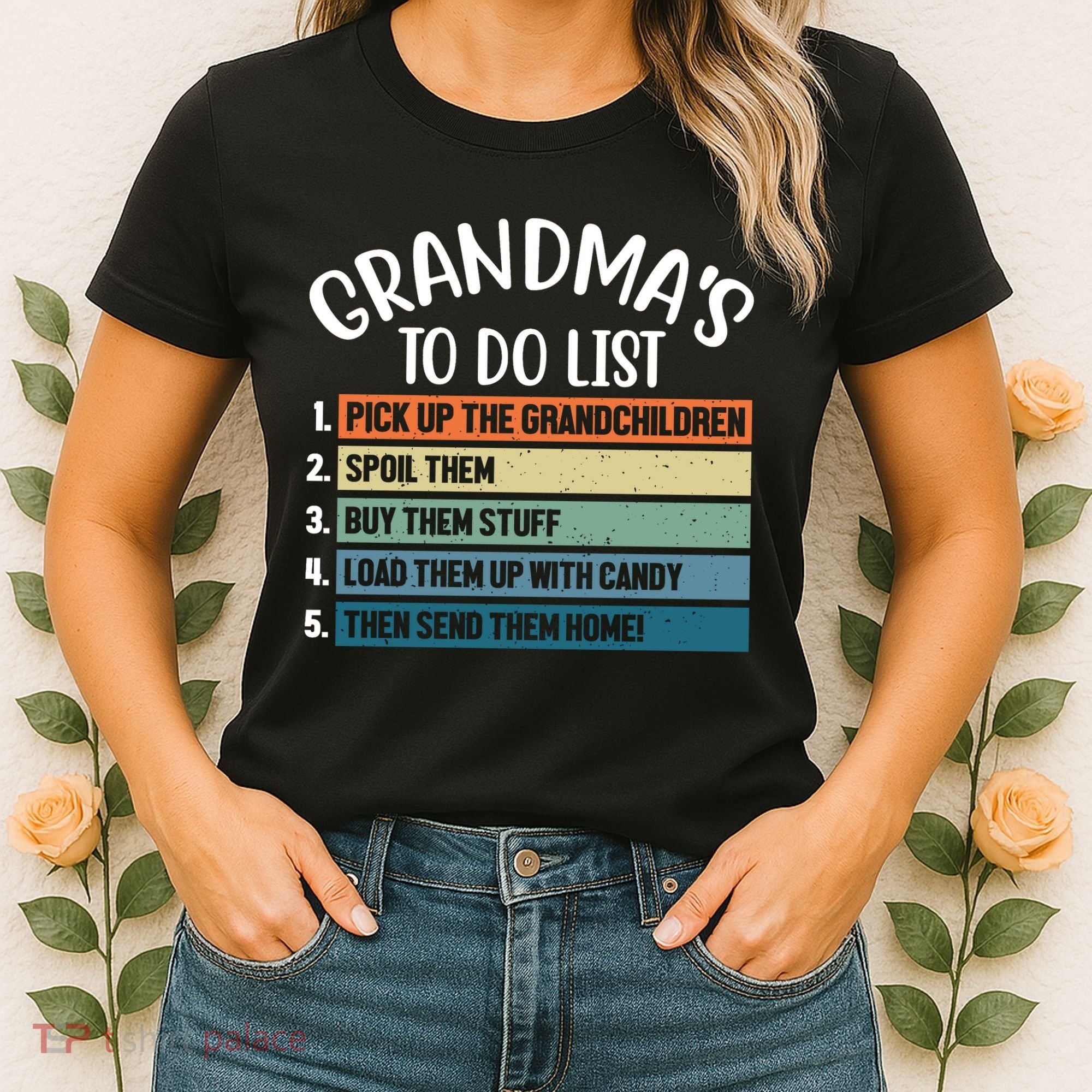 Grandma's To Do List Funny Cute Women's T-Shirt