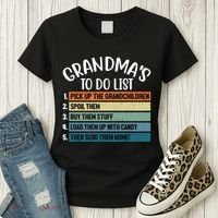 Grandma's To Do List Funny Cute Women's T-Shirt thumb 3