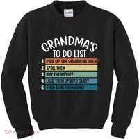 Grandma's To Do List Funny Cute Kids Sweatshirt thumb 0