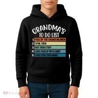 Grandma's To Do List Funny Cute Kids Hoodie thumb 4