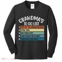 Grandma's To Do List Funny Cute Kids Long Sleeve Shirt thumb 0