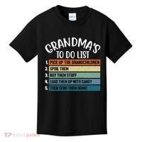 Grandma's To Do List Funny Cute Kids T-Shirt thumb 0