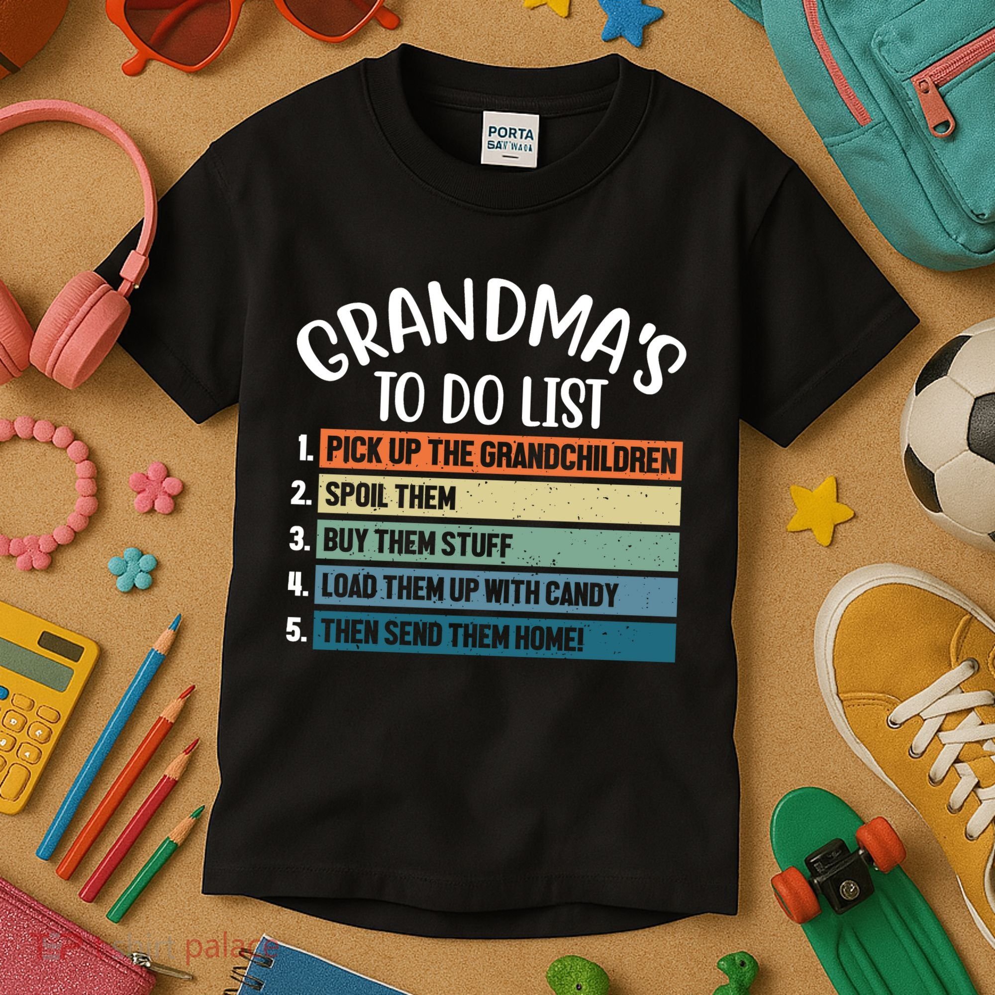 Grandma's To Do List Funny Cute Kids T-Shirt