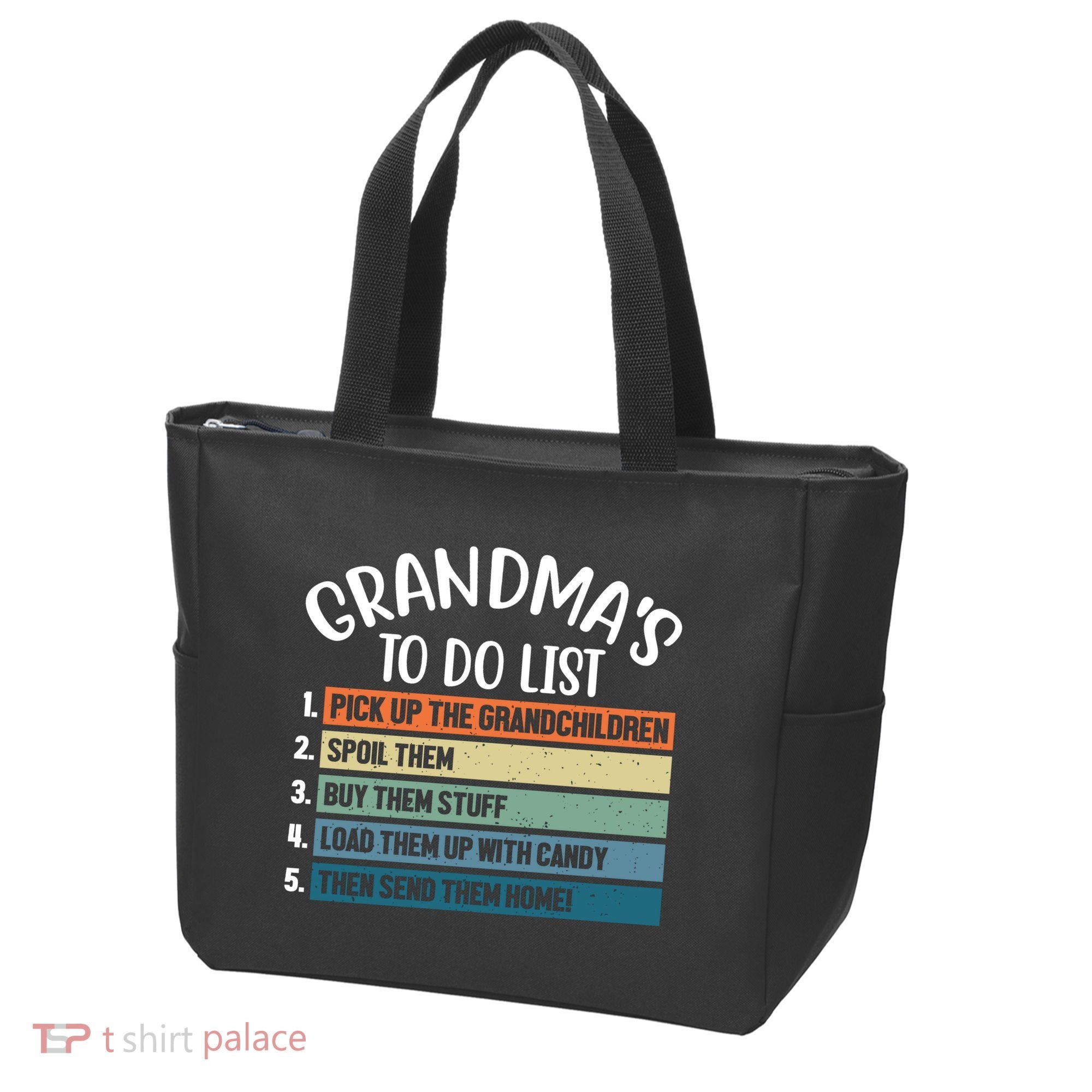Grandma's To Do List Funny Cute Tote Bag