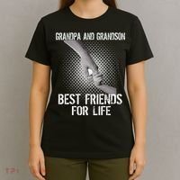 Grandpa And Grandson Best Friends For Life T-Shirt thumb 4