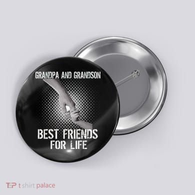 Grandpa And Grandson Best Friends For Life Button