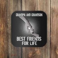 Grandpa And Grandson Best Friends For Life Coaster thumb 0
