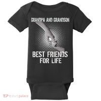 Grandpa And Grandson Best Friends For Life Baby Bodysuit thumb 0