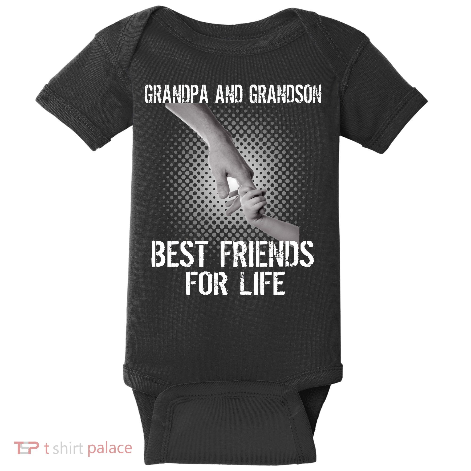 Grandpa And Grandson Best Friends For Life Baby Bodysuit