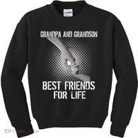 Grandpa And Grandson Best Friends For Life Kids Sweatshirt thumb 0