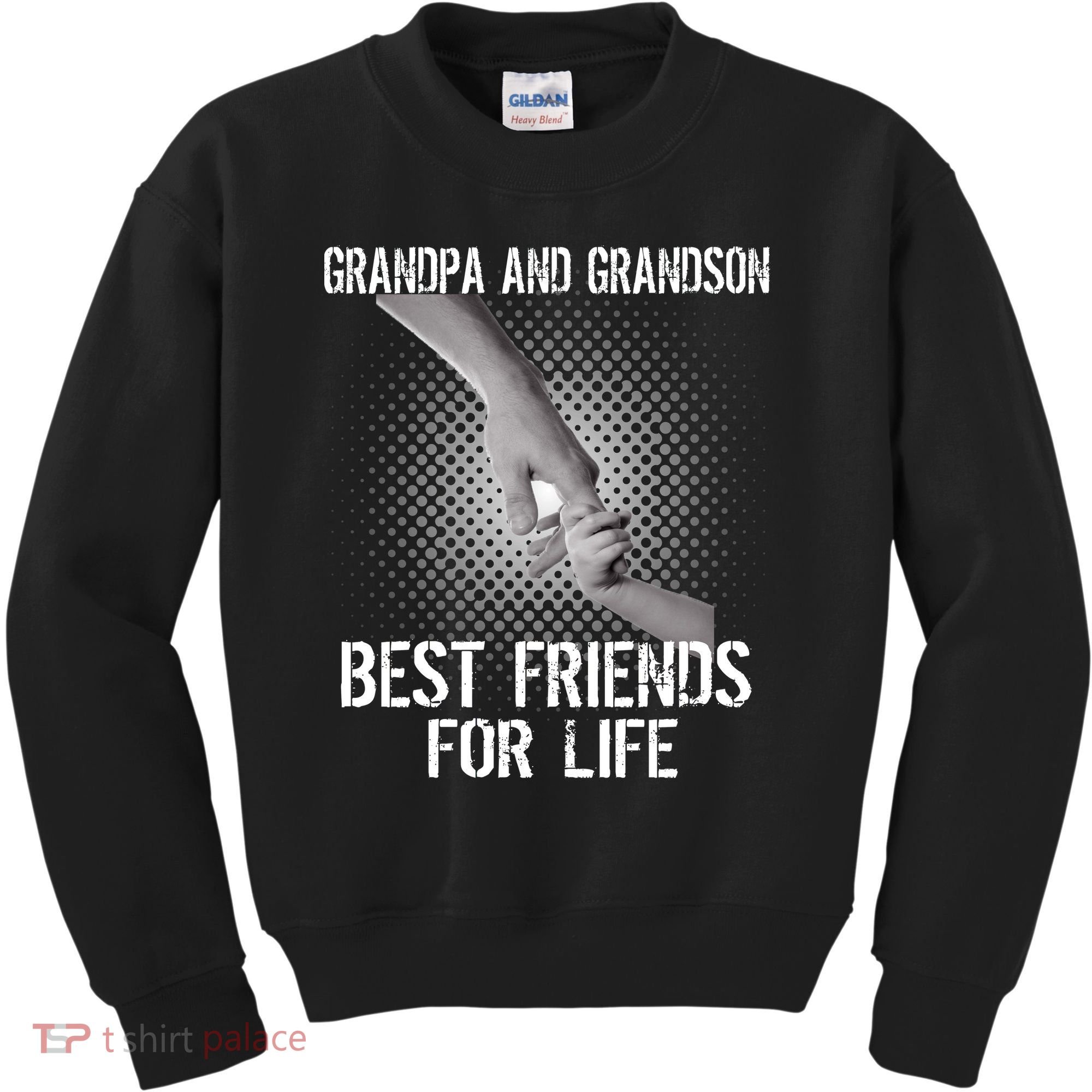 Grandpa And Grandson Best Friends For Life Kids Sweatshirt