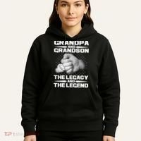 Grandpa And Grandson The Legacy The Legend Hoodie thumb 5