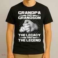 Grandpa And Grandson The Legacy The Legend T-Shirt thumb 3