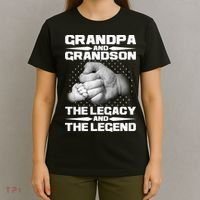 Grandpa And Grandson The Legacy The Legend T-Shirt thumb 4
