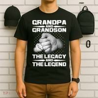 Grandpa And Grandson The Legacy The Legend T-Shirt thumb 6