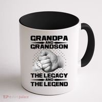 Grandpa And Grandson The Legacy The Legend Coffee Mug thumb 1