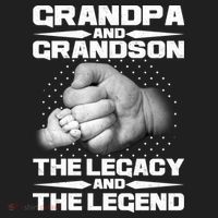 Grandpa And Grandson The Legacy The Legend Women's Dry Zone Grid Polo thumb 2