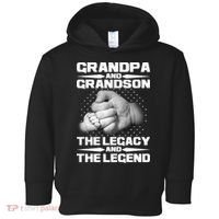 Grandpa And Grandson The Legacy The Legend Toddler Hoodie thumb 0