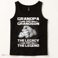 Grandpa And Grandson The Legacy The Legend Tank Top thumb 2