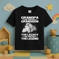 Grandpa And Grandson The Legacy The Legend Toddler T-Shirt thumb 3