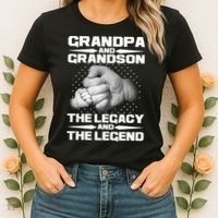 Grandpa And Grandson The Legacy The Legend Women's T-Shirt thumb 2