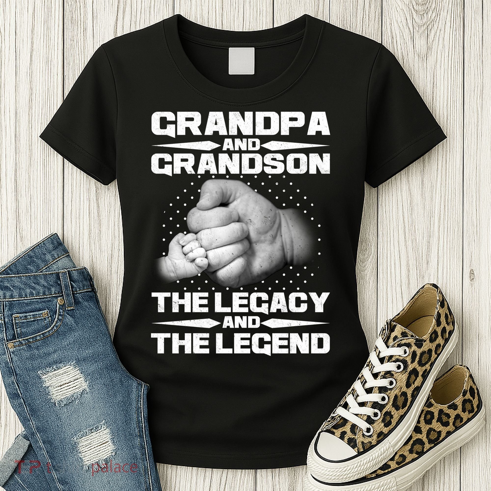 Grandpa And Grandson The Legacy The Legend Women's T-Shirt
