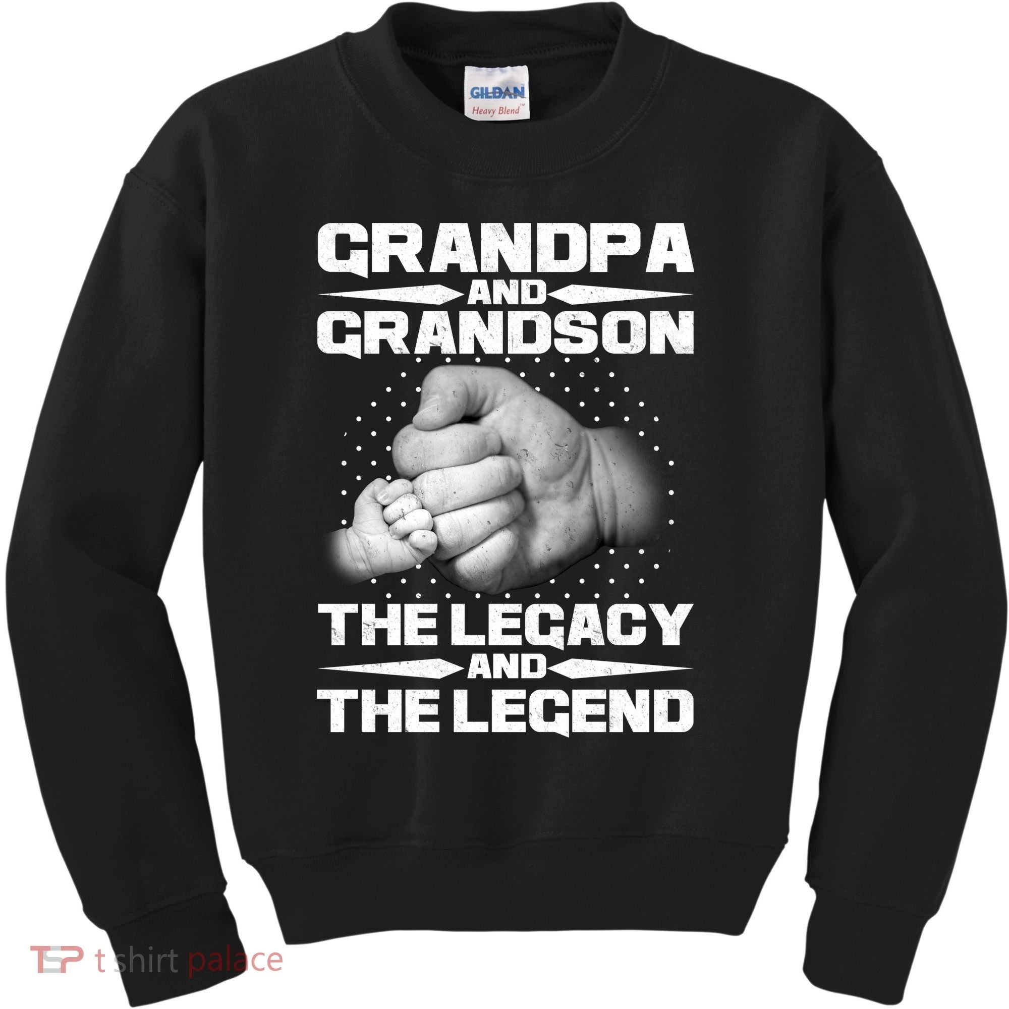 Grandpa And Grandson The Legacy The Legend Kids Sweatshirt