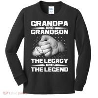 Grandpa And Grandson The Legacy The Legend Kids Long Sleeve Shirt thumb 0