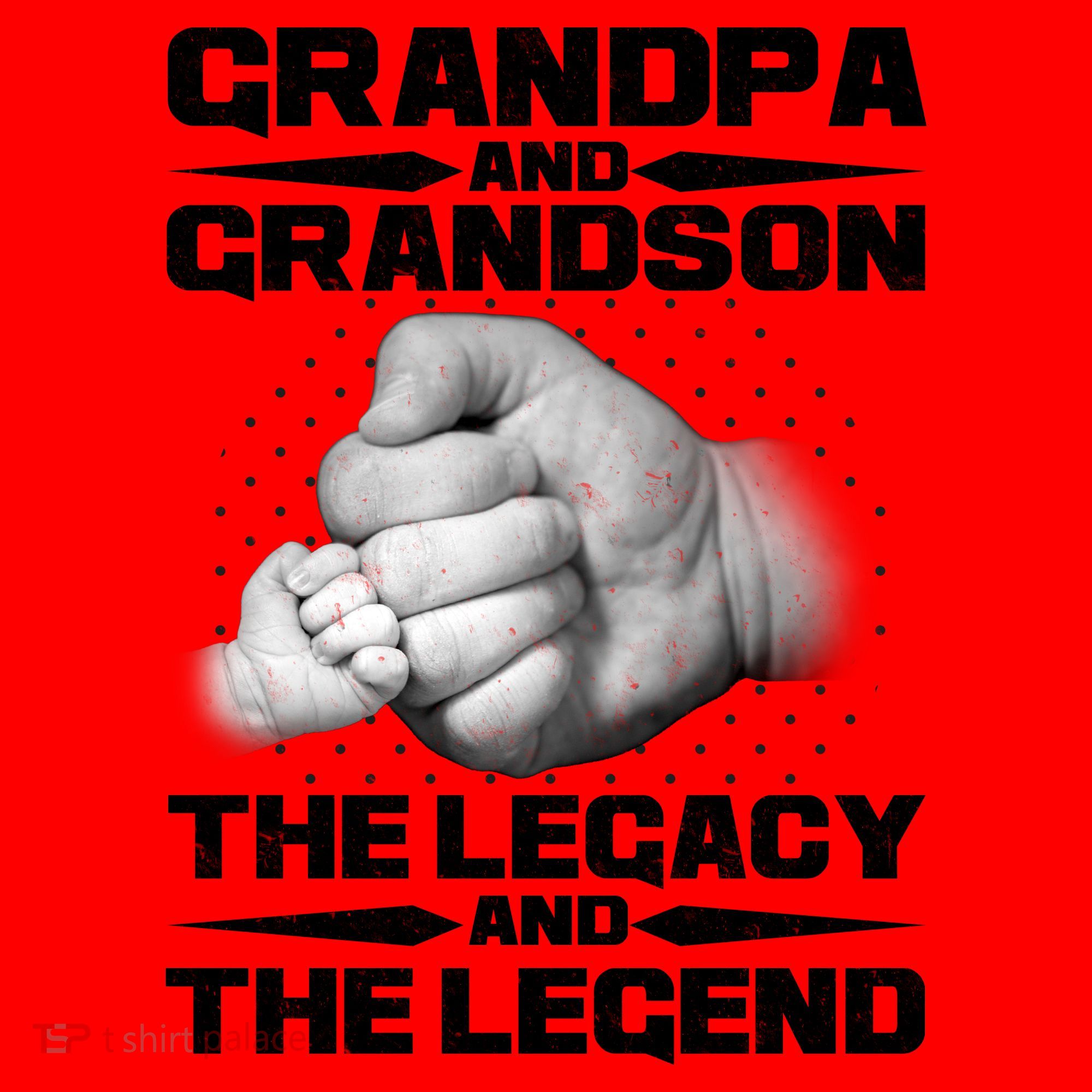 Grandpa And Grandson The Legacy The Legend Santa Hat