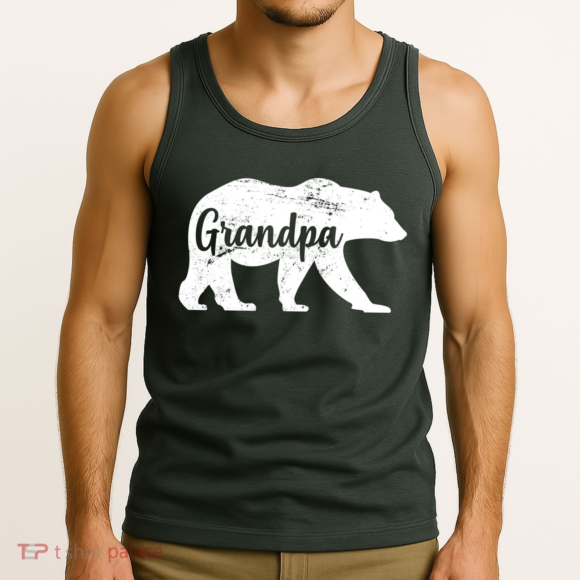 Grandpa Bear Tank Top