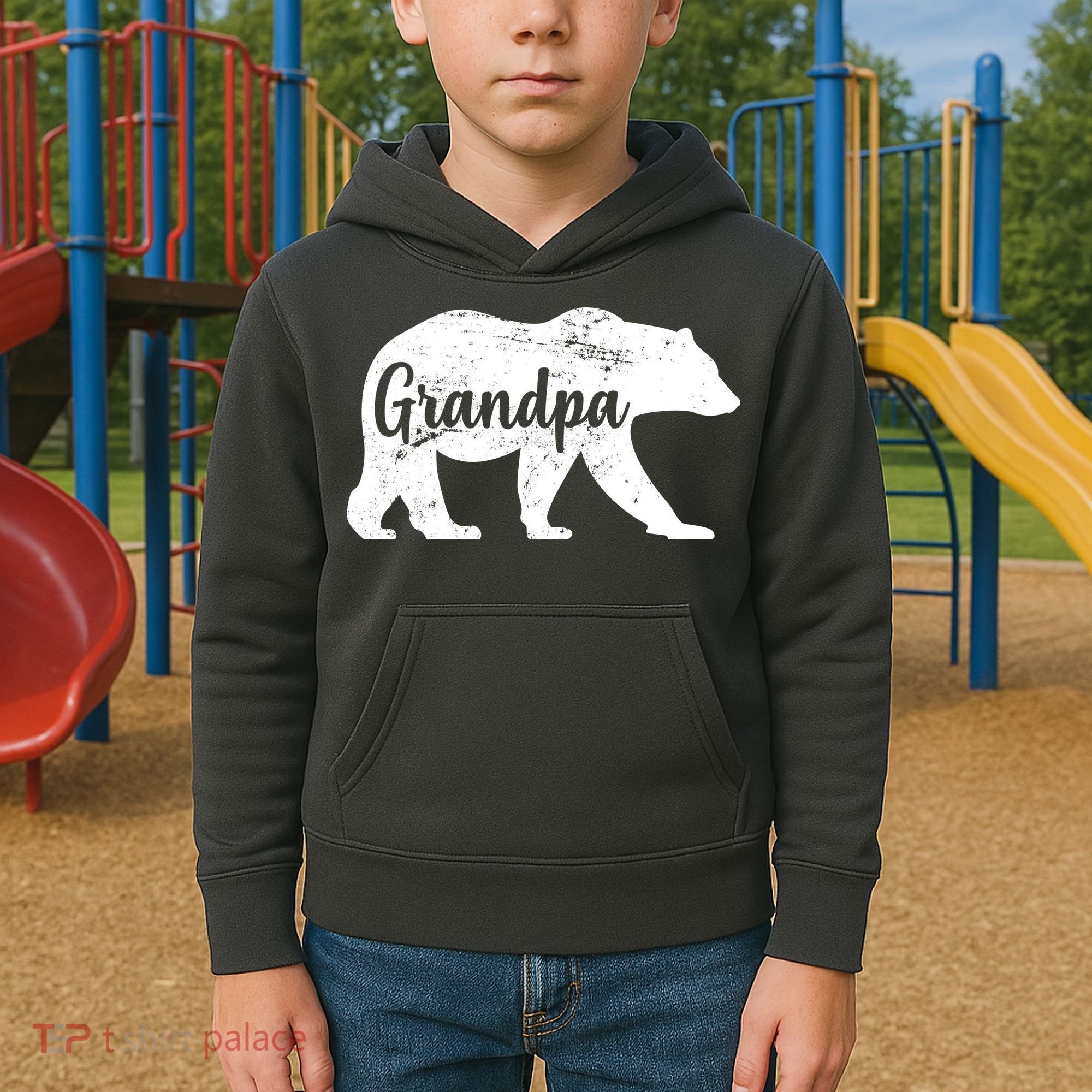 Grandpa Bear Kids Hoodie